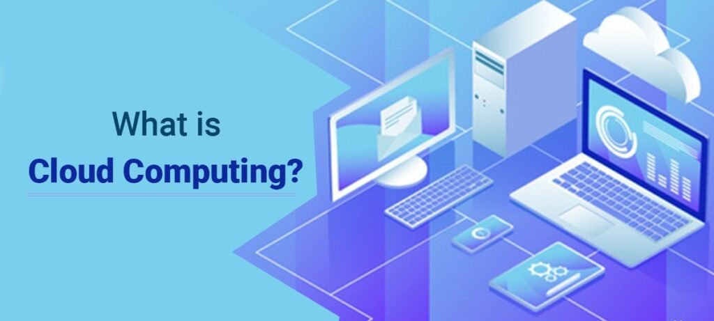Cloud computing explained for beginners with cloud services, data centers, storage, and internet connectivity